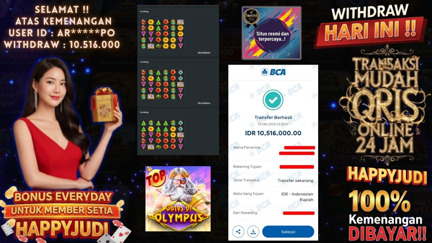 HAPPYJUDI JACKPOT SLOT GATES OF OLYMPUS